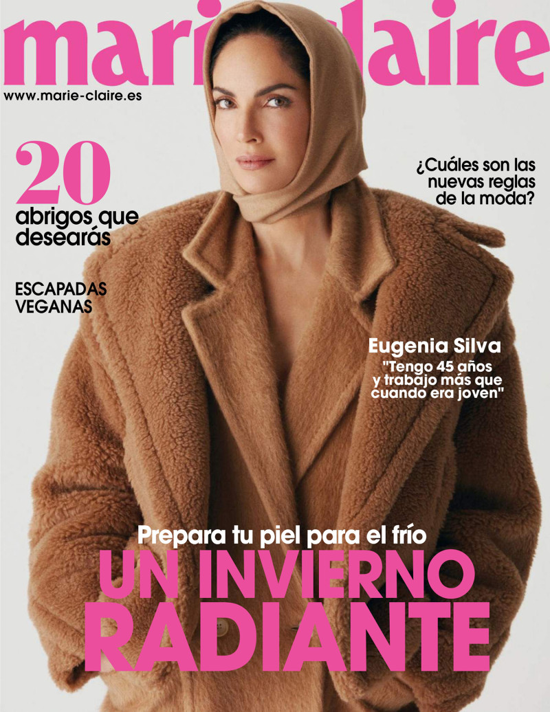 Eugenia Silva featured on the Marie Claire Spain cover from November 2021