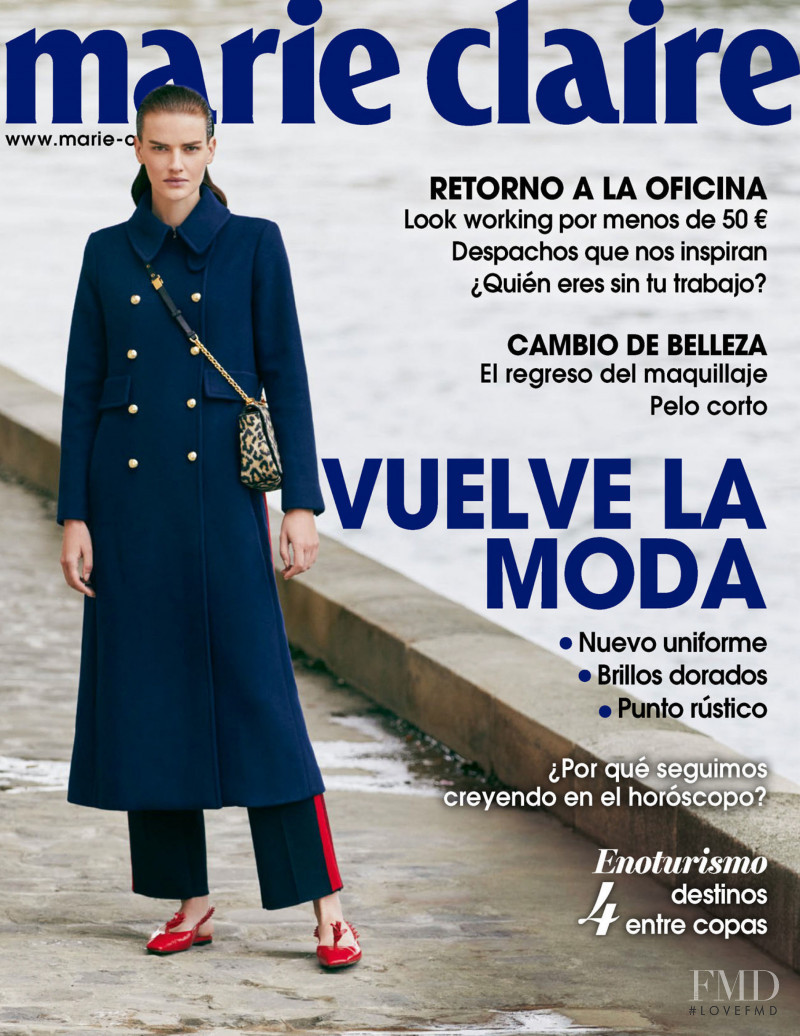 Dorota Kullova featured on the Marie Claire Spain cover from September 2021