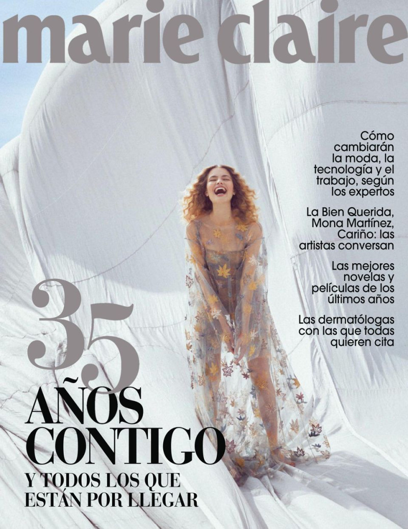 Anna Mila Guyenz featured on the Marie Claire Spain cover from November 2022