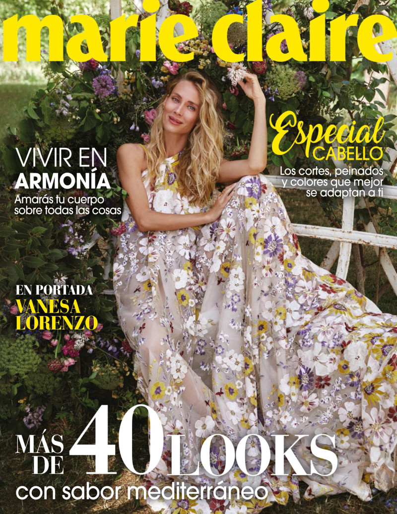 Vanesa Lorenzo featured on the Marie Claire Spain cover from June 2023
