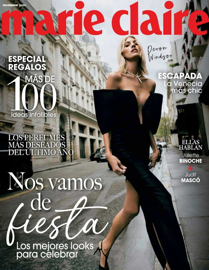 Devon Windsor featured on the Marie Claire Spain cover from December 2024