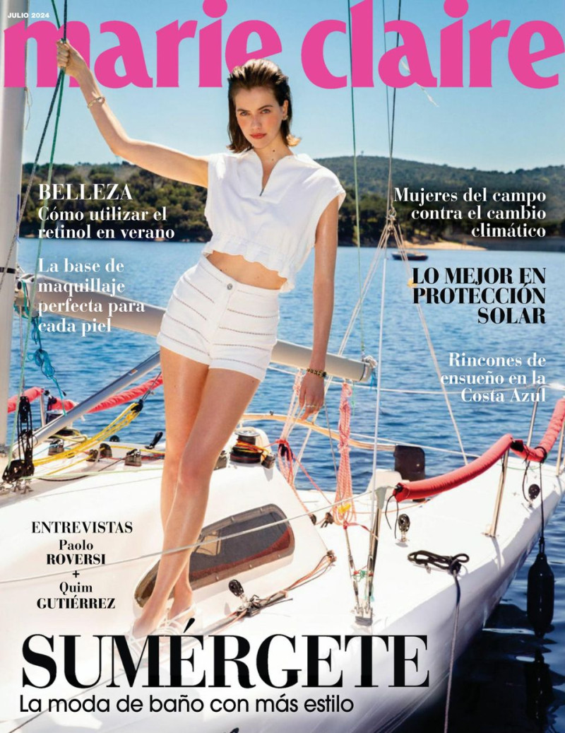 Olivia Martin featured on the Marie Claire Spain cover from July 2024