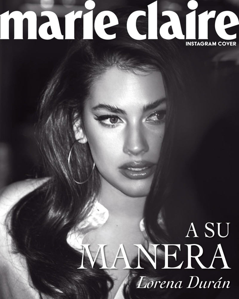 Lorena Duran featured on the Marie Claire Spain cover from March 2024