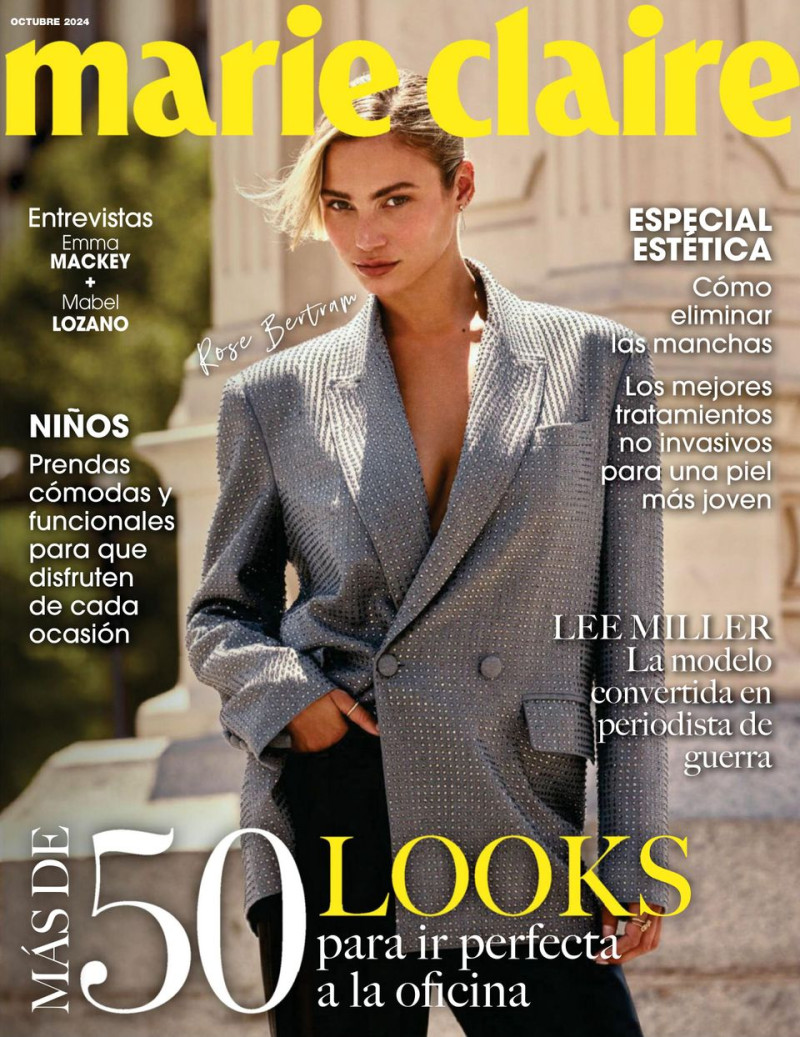 Stephanie Rose Bertram featured on the Marie Claire Spain cover from October 2024