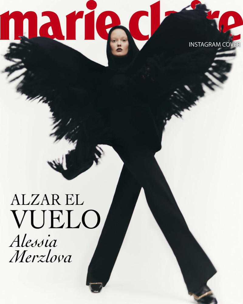 Alessiya Merzlova featured on the Marie Claire Spain cover from September 2024