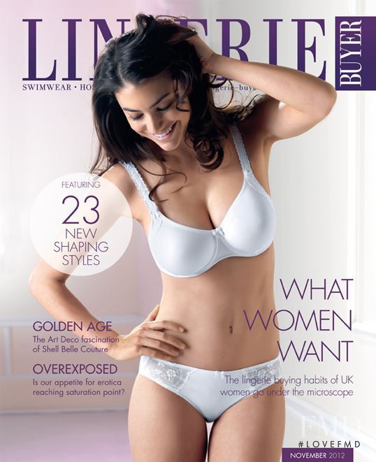 Lauren Mellor featured on the Lingerie Buyer cover from November 2012