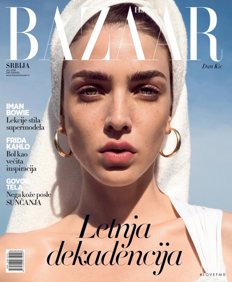  featured on the Harper\'s Bazaar Serbia cover from July 2018