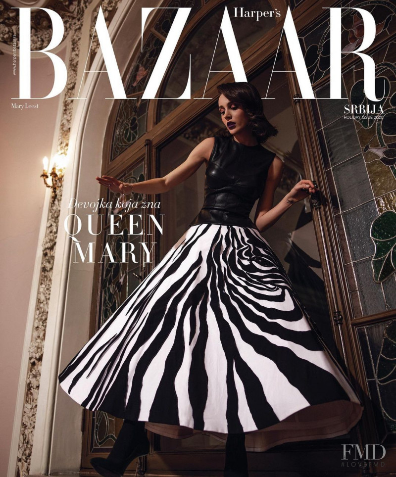 Mary Leest featured on the Harper\'s Bazaar Serbia cover from December 2020