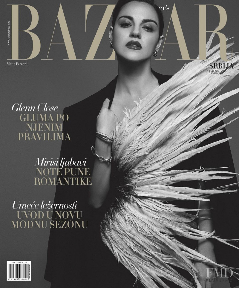  featured on the Harper\'s Bazaar Serbia cover from February 2021