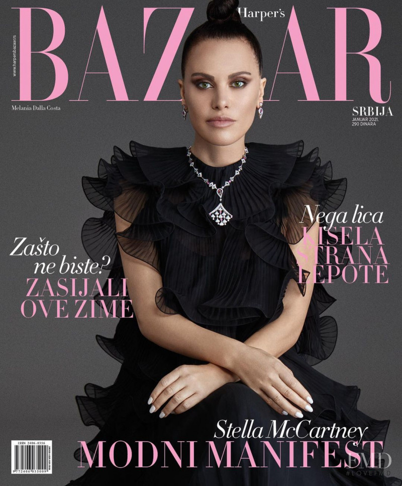  featured on the Harper\'s Bazaar Serbia cover from January 2021