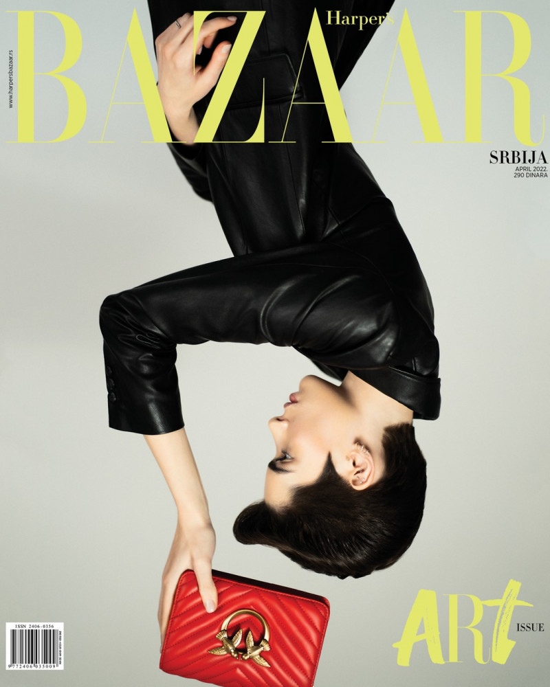 Snezana Gasic featured on the Harper\'s Bazaar Serbia cover from April 2022