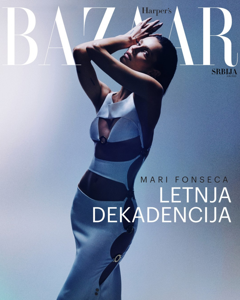 Gloria Maria Fonseca featured on the Harper\'s Bazaar Serbia cover from June 2022