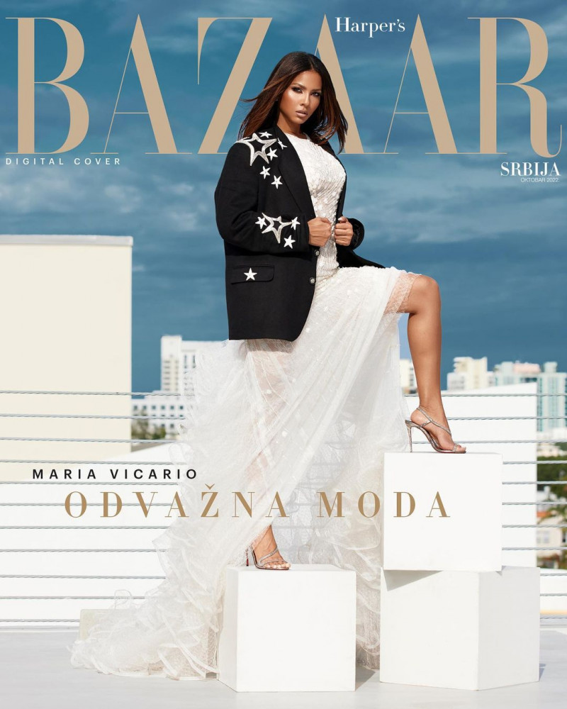  featured on the Harper\'s Bazaar Serbia cover from October 2022