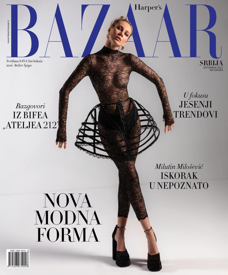  featured on the Harper\'s Bazaar Serbia cover from September 2022