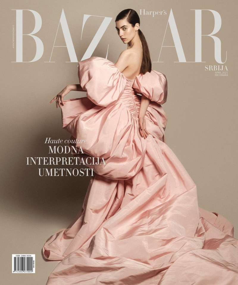 Polina Horsh featured on the Harper\'s Bazaar Serbia cover from April 2023