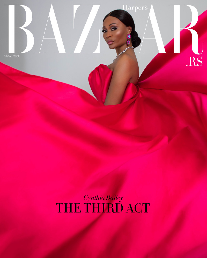 Cynthia Bailey featured on the Harper\'s Bazaar Serbia cover from August 2023