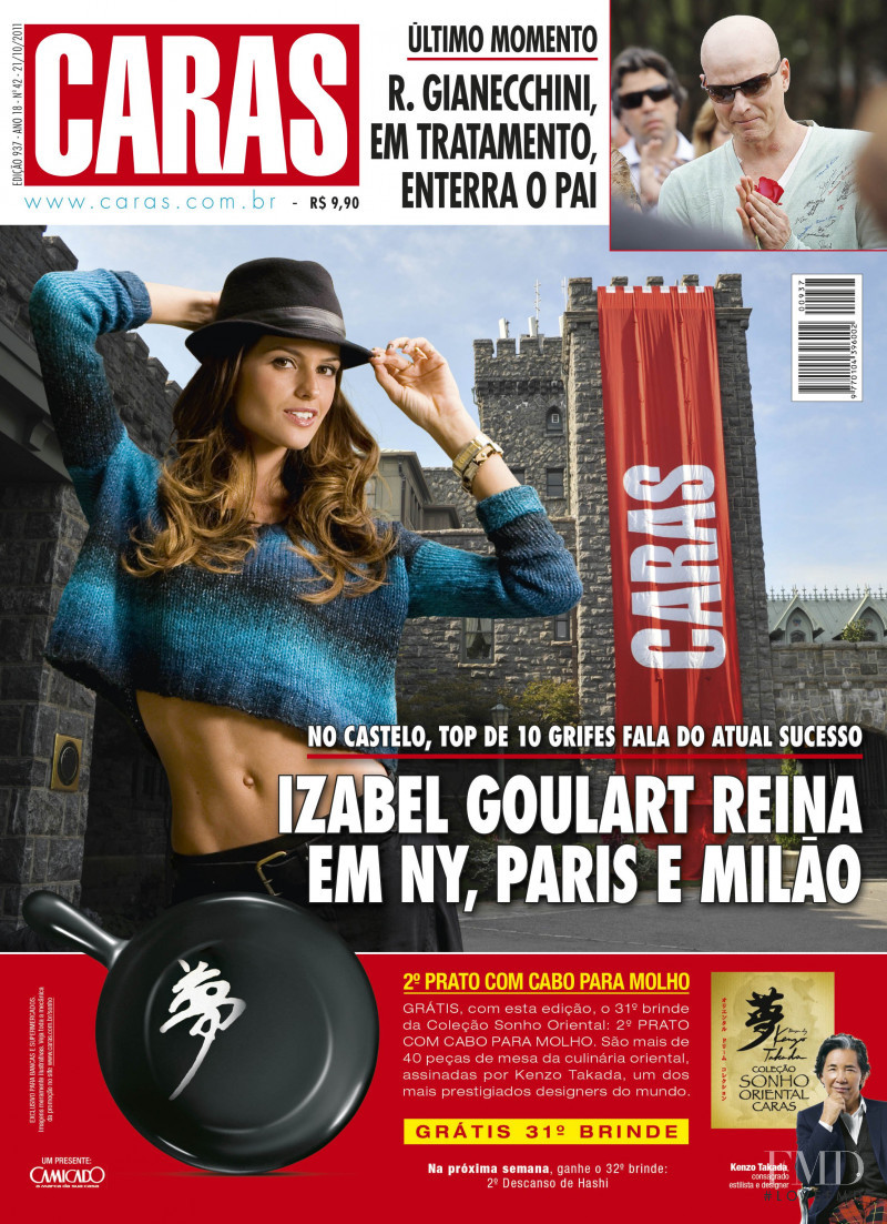 Izabel Goulart featured on the Caras Brazil cover from October 2011