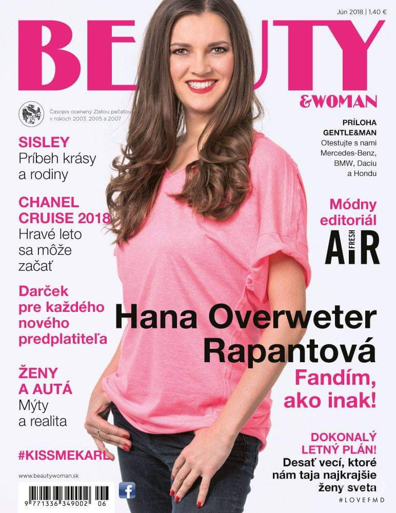 Hana Rapantova featured on the Beauty & Woman cover from June 2018