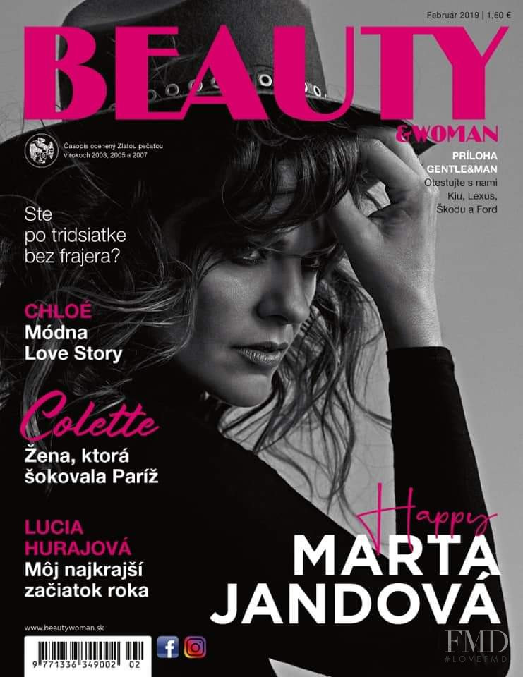 Marta Jandova featured on the Beauty & Woman cover from February 2019