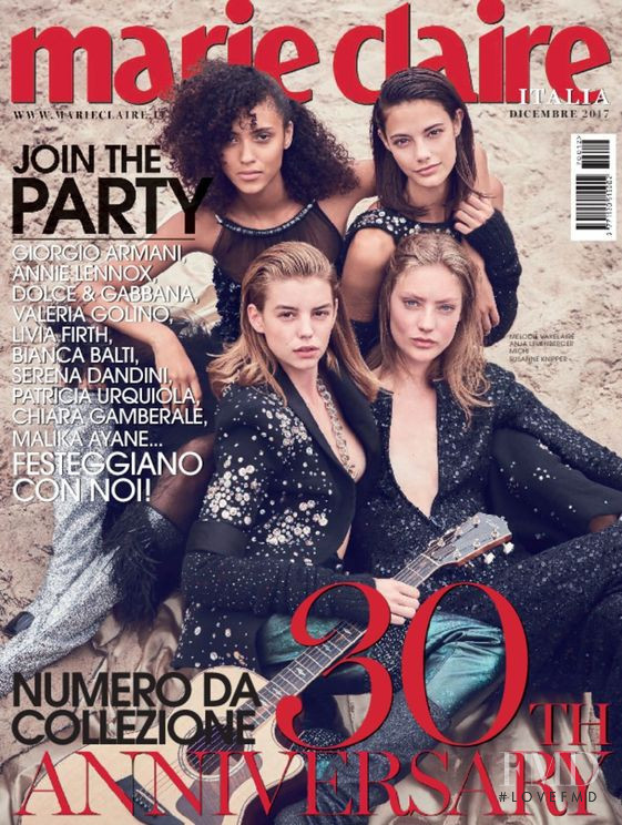  featured on the Marie Claire Italy cover from December 2017