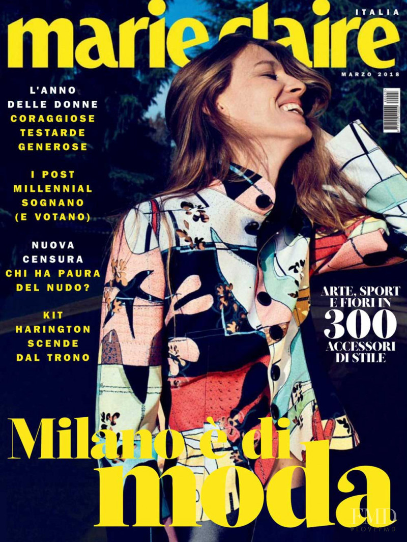  featured on the Marie Claire Italy cover from March 2018