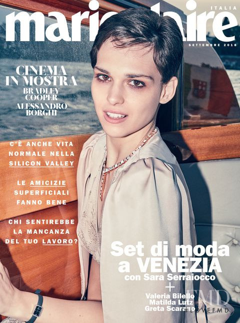  featured on the Marie Claire Italy cover from September 2018