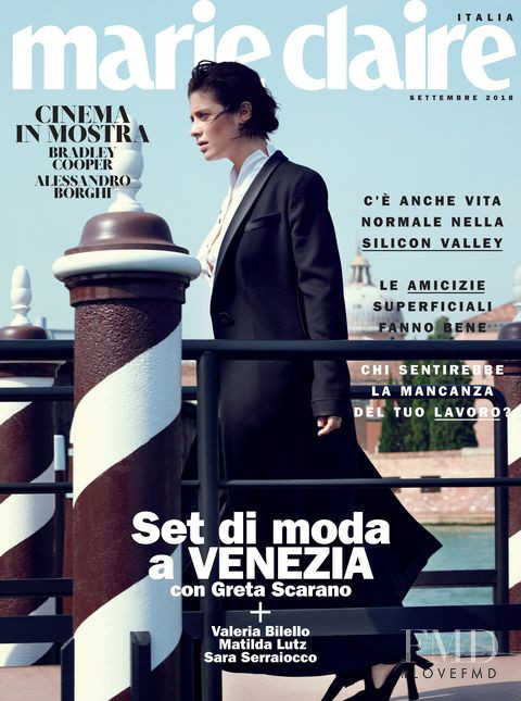  featured on the Marie Claire Italy cover from September 2018