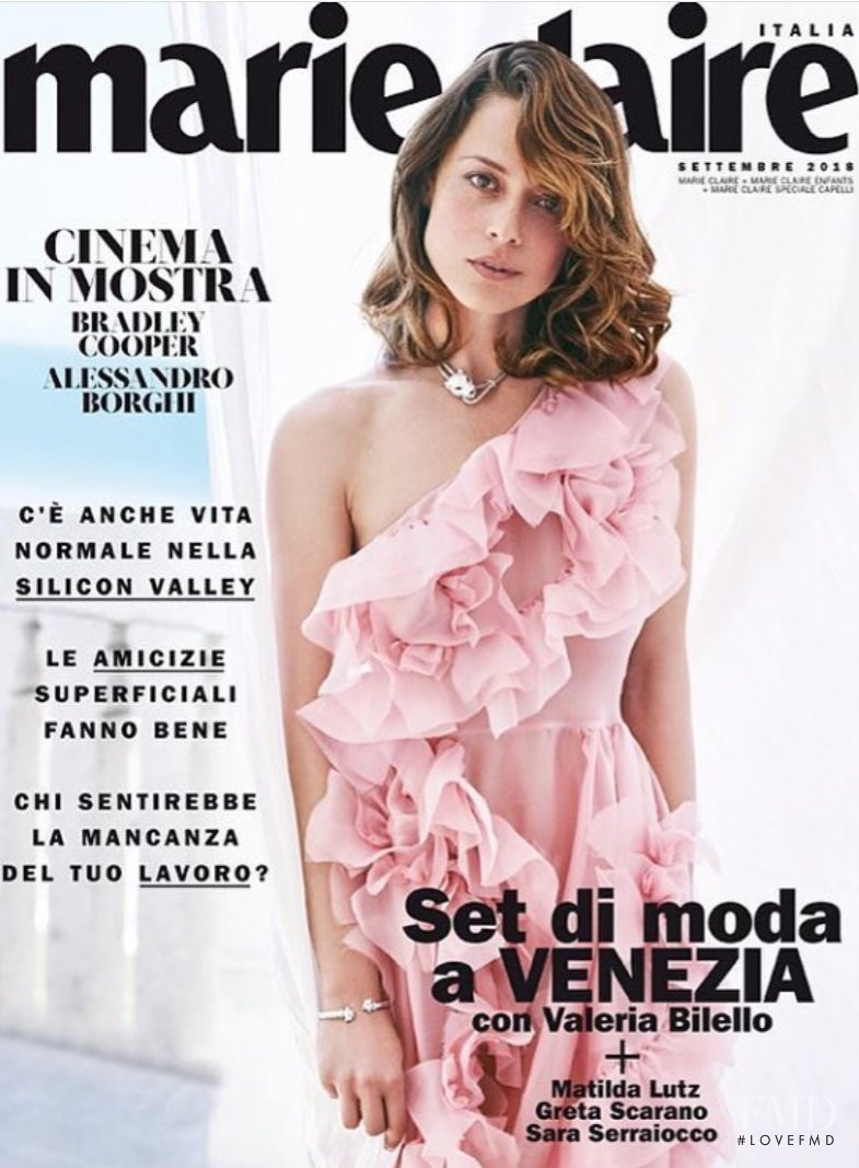  featured on the Marie Claire Italy cover from September 2018