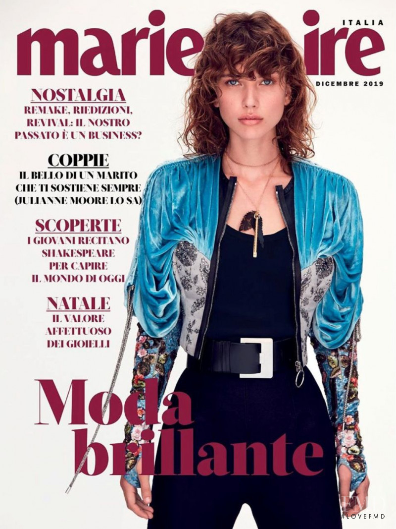 Gigi Ringel  featured on the Marie Claire Italy cover from December 2019