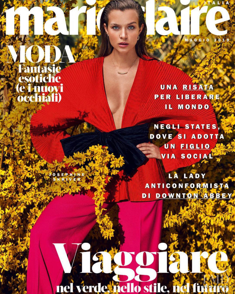 Josephine Skriver featured on the Marie Claire Italy cover from May 2019