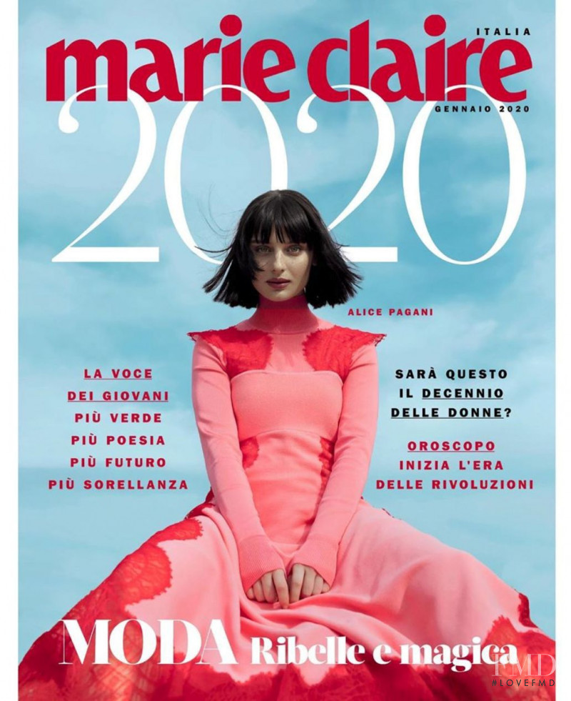  featured on the Marie Claire Italy cover from January 2020