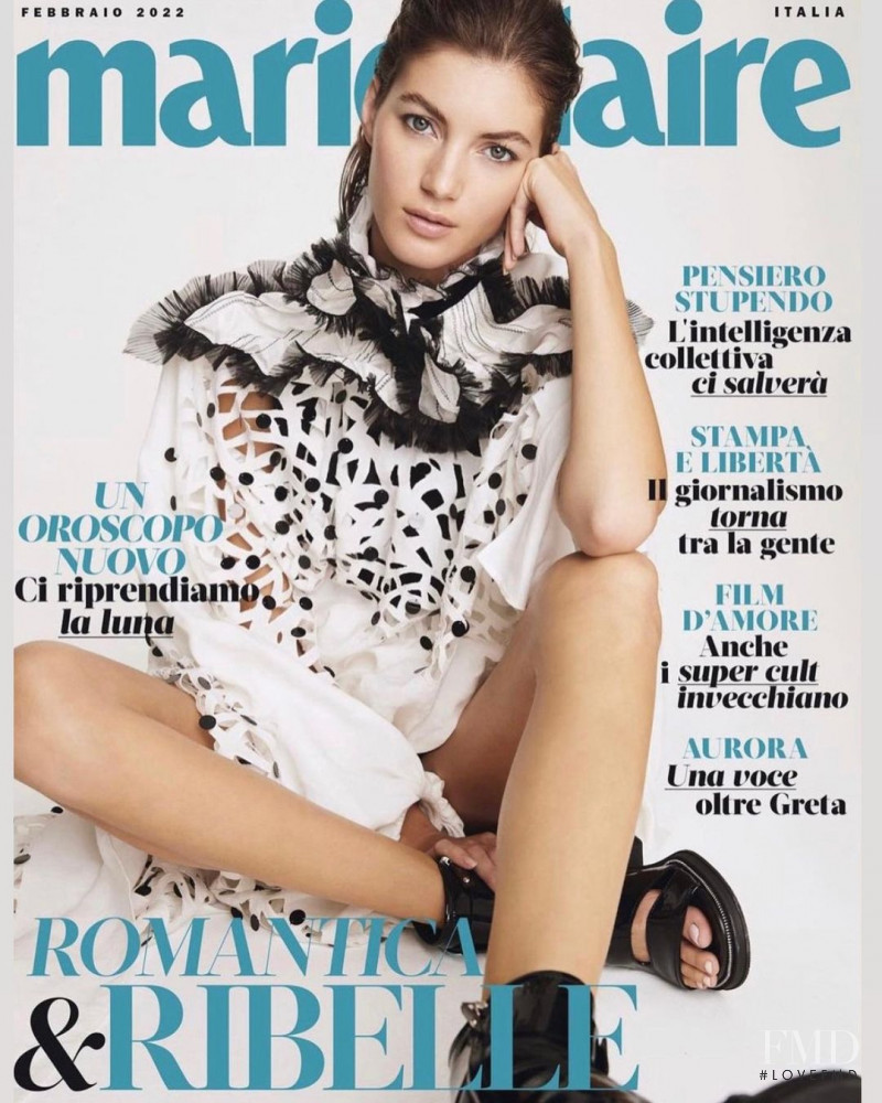 Valery Kaufman featured on the Marie Claire Italy cover from February 2022