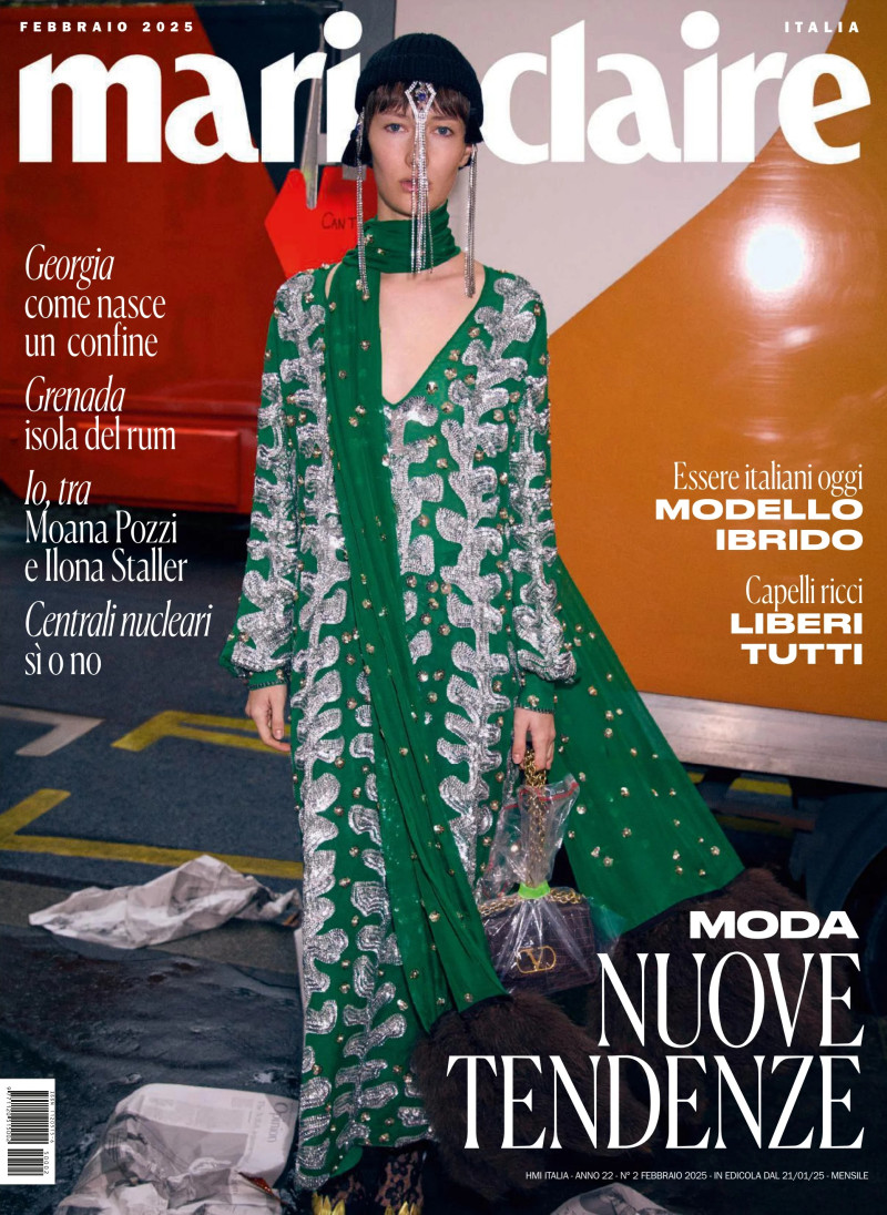Mauve Dupuy featured on the Marie Claire Italy cover from February 2025