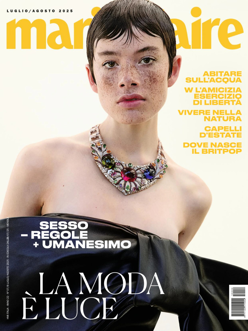 Dante Kedde featured on the Marie Claire Italy cover from July 2025