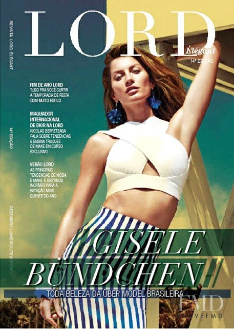 Gisele Bundchen featured on the Lord Elegant cover from December 2014