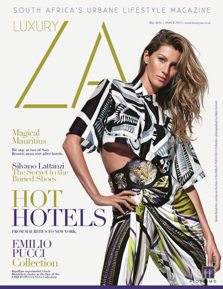 Gisele Bundchen featured on the Luxury ZA cover from May 2014