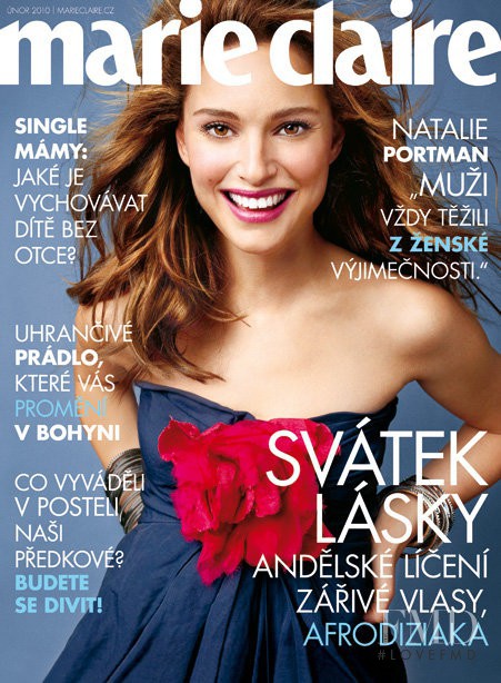 Natalie Portman featured on the Marie Claire Czech Republic cover from February 2010