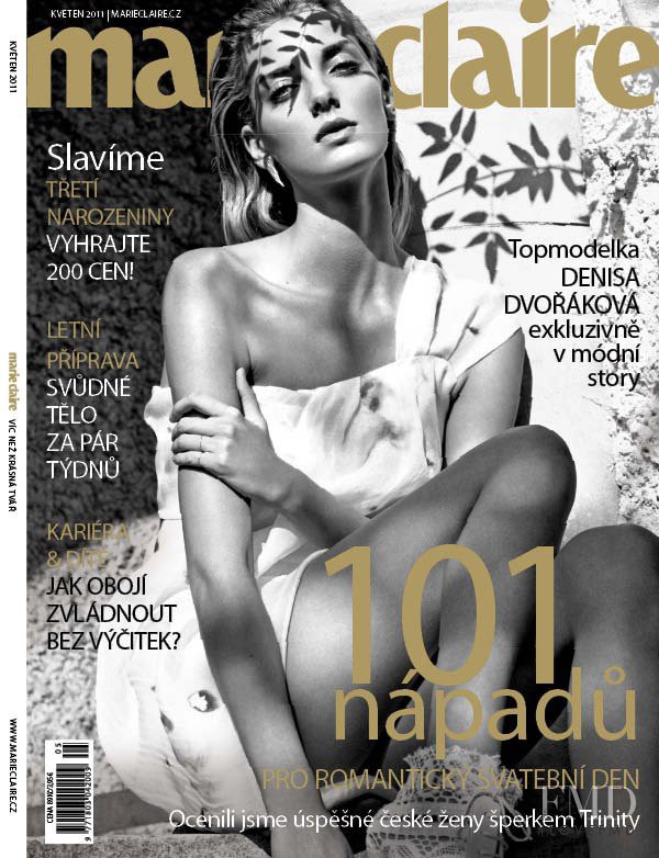 Denisa Dvorakova featured on the Marie Claire Czech Republic cover from May 2011