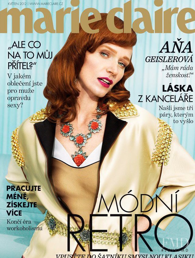 A&#328;a Geislerová featured on the Marie Claire Czech Republic cover from May 2012