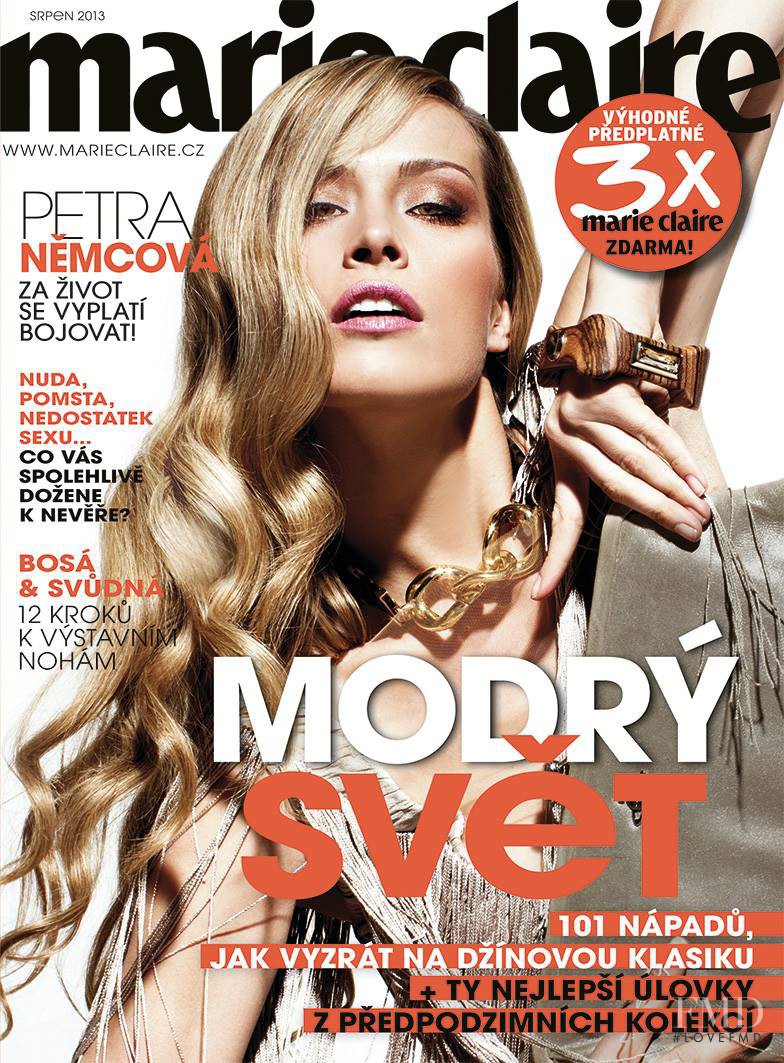 Petra Nemcova featured on the Marie Claire Czech Republic cover from August 2013