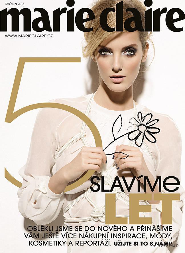 Denisa Dvorakova featured on the Marie Claire Czech Republic cover from May 2013