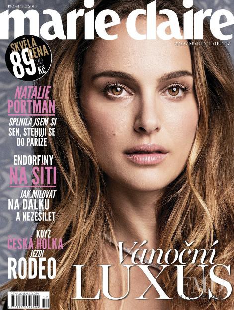 Natalie Portman featured on the Marie Claire Czech Republic cover from December 2013