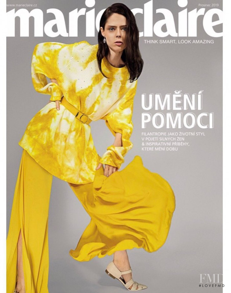 Coco Rocha featured on the Marie Claire Czech Republic cover from December 2019