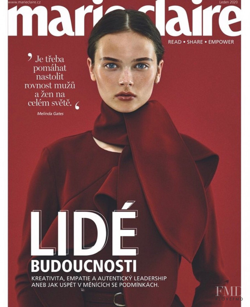  featured on the Marie Claire Czech Republic cover from January 2020