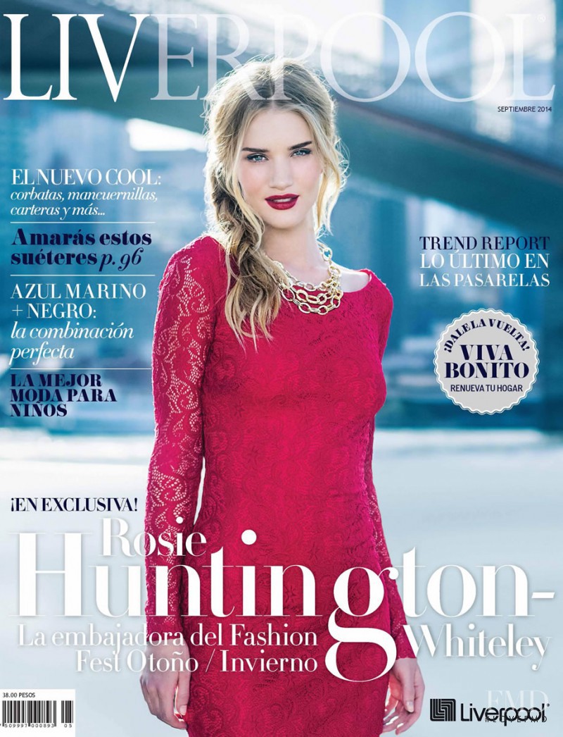 Rosie Huntington-Whiteley featured on the Liverpool cover from September 2014