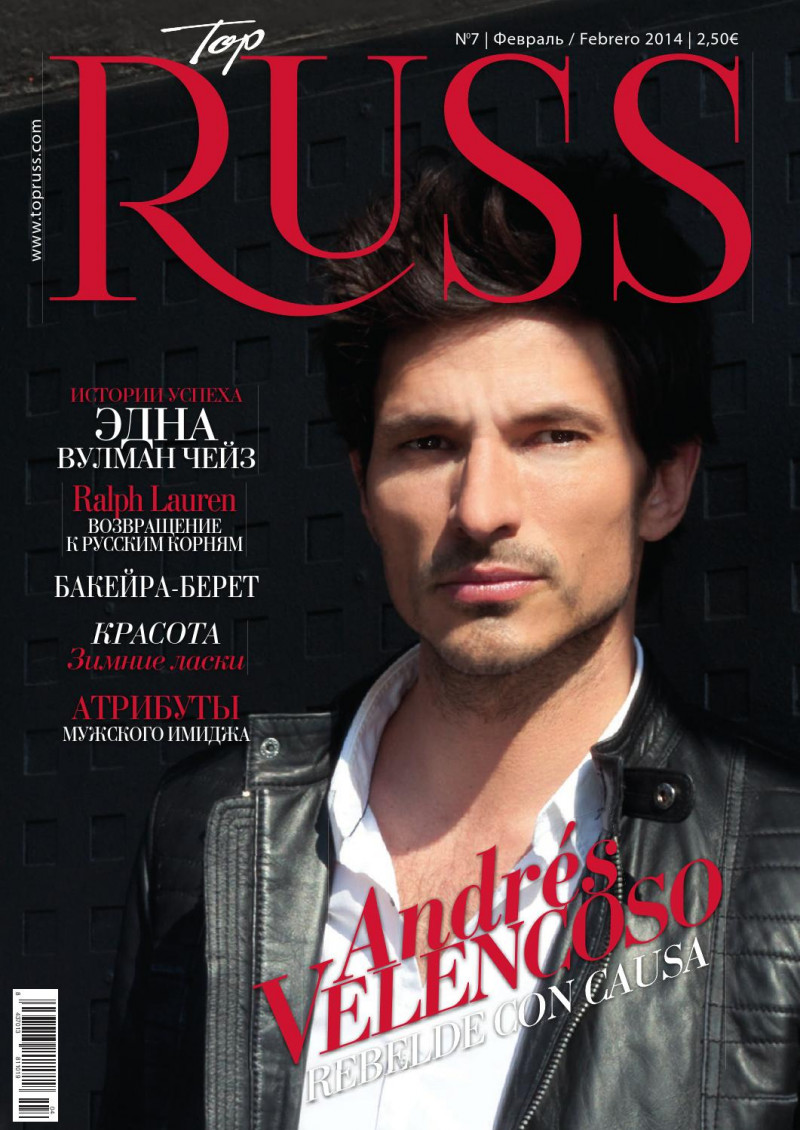 Andres Velencoso featured on the Top Russ cover from February 2014