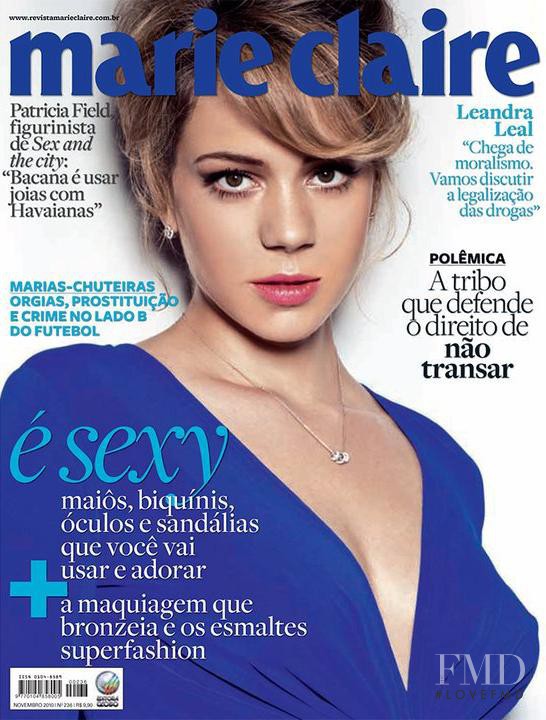 Leandra Leal featured on the Marie Claire Brazil cover from November 2010