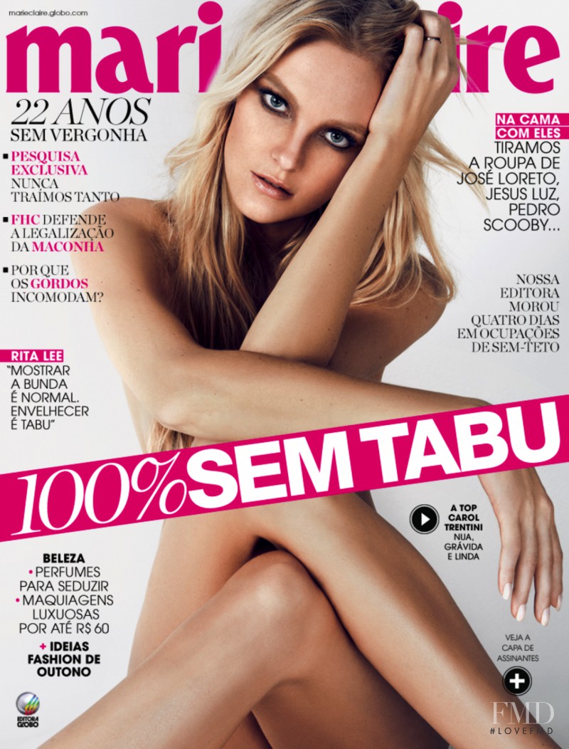 Caroline Trentini featured on the Marie Claire Brazil cover from April 2013