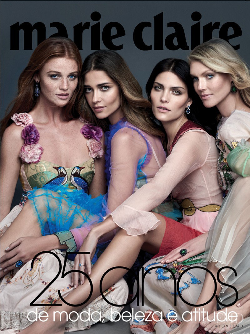 Ana Beatriz Barros, Cintia Dicker featured on the Marie Claire Brazil cover from April 2016