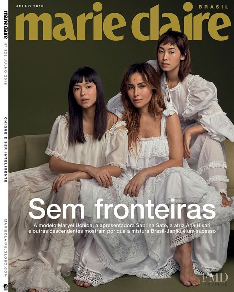 Maryel Uchida featured on the Marie Claire Brazil cover from June 2018